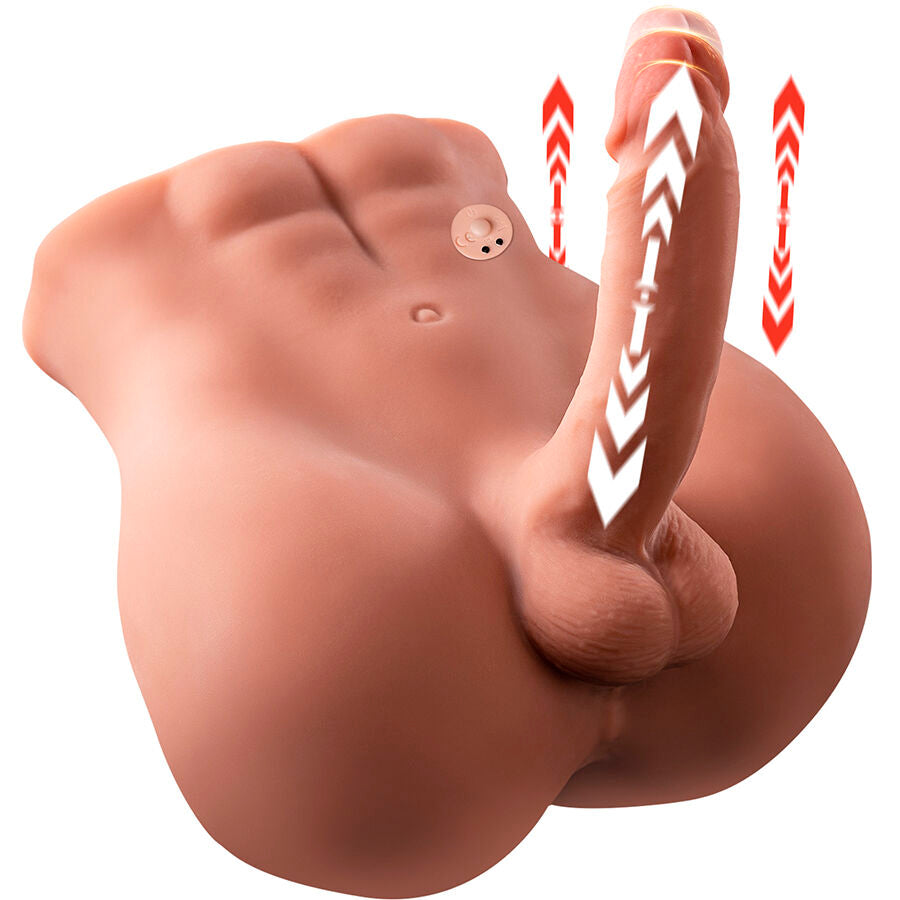 XISE - BERTLETT DILDO ASS DILDO REALISTICO E MASTURBATORE ANALE POSIZIONE FRONTALE CON SPINTA 18 CM