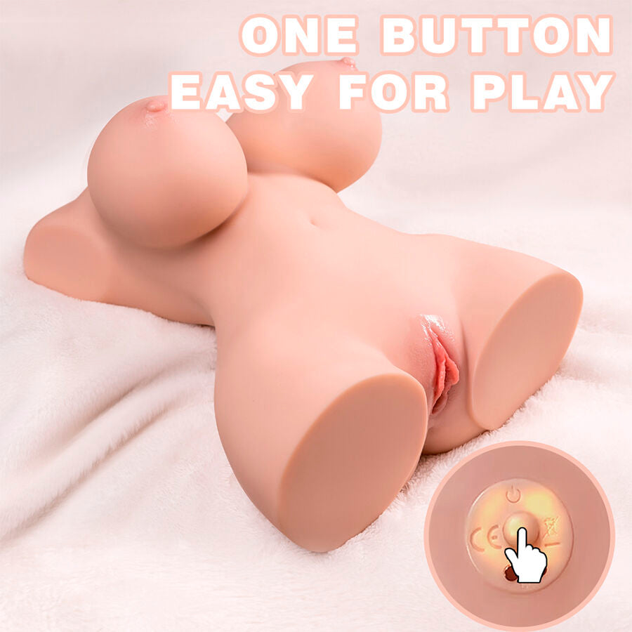 XISE - PICCOLO TORSO REALISTICO CON VIBRAZIONE FEMMINILE 40 CM