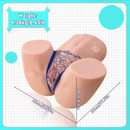 XISE - MAYA SUCKING MASTURBATORE REALISTICO PER VAGINA E ANO CON VIBRAZIONE E ASPIRAZIONE 4,5 KG