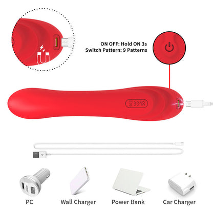 ARMONY - VIBRATORE CON LINGUA OSCILLANTE ROSSO