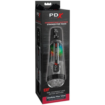 PDX ELITE - VIEWTUBE MAX VIEW MASTURBATORE AUTOMATICO CON ASPIRAZIONE TRASPARENTE