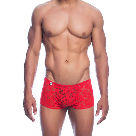 MOB - BOXER IN PIZZO ROSSO TAGLIA L/XL