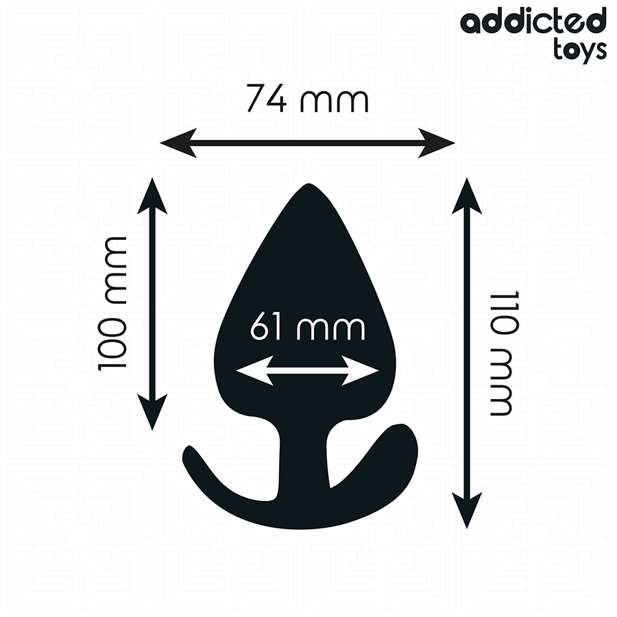 ADDICTED TOYS - TAPPO ANALE TAGLIA XXL 11 CM