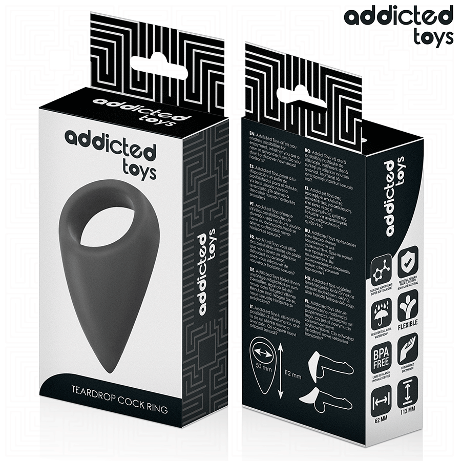 ADDICTED TOYS - ANELLO PER PENE A FORMA DI LACRIMA
