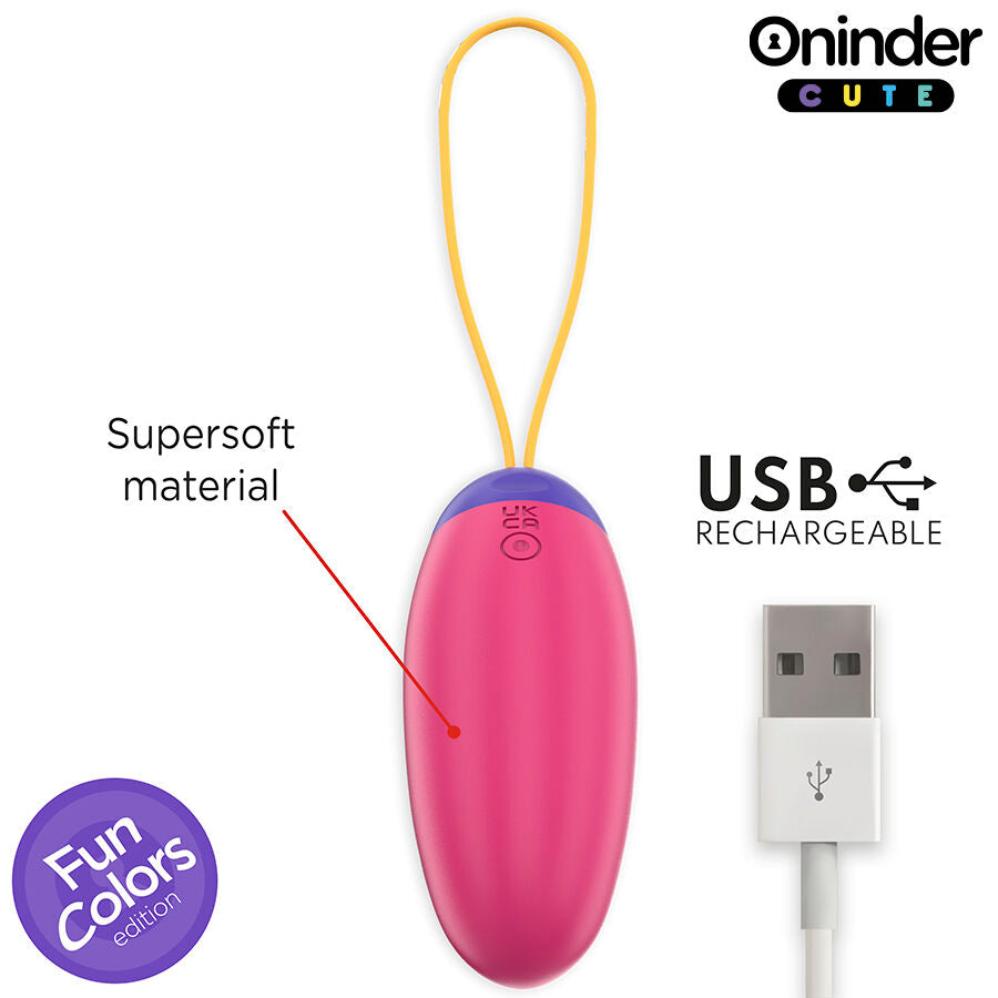 ONINDER CUTE - UOVO IN SILICONE CON VIBRO-ONDA E PIACERE - APP GLOBALE GRATUITA