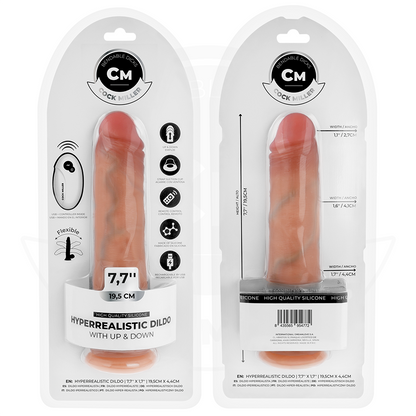 COCK MILLER - DILDO IPERREALISTICO CON VENTOSA E SPINTA CON TELECOMANDO 19,5 CM