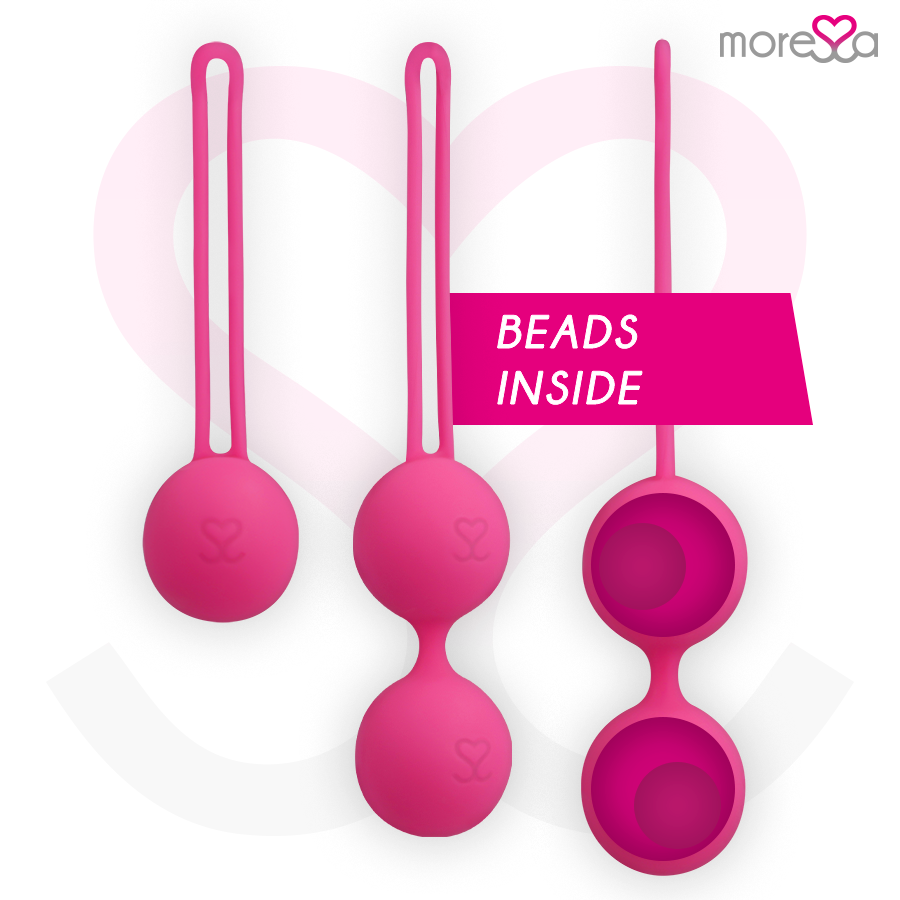 MORESSA - SET OSIAN PREMIUM SILICONE ROSA (Osian One - 51 g | Osian Two - 101 g | Osian Three 85 g)