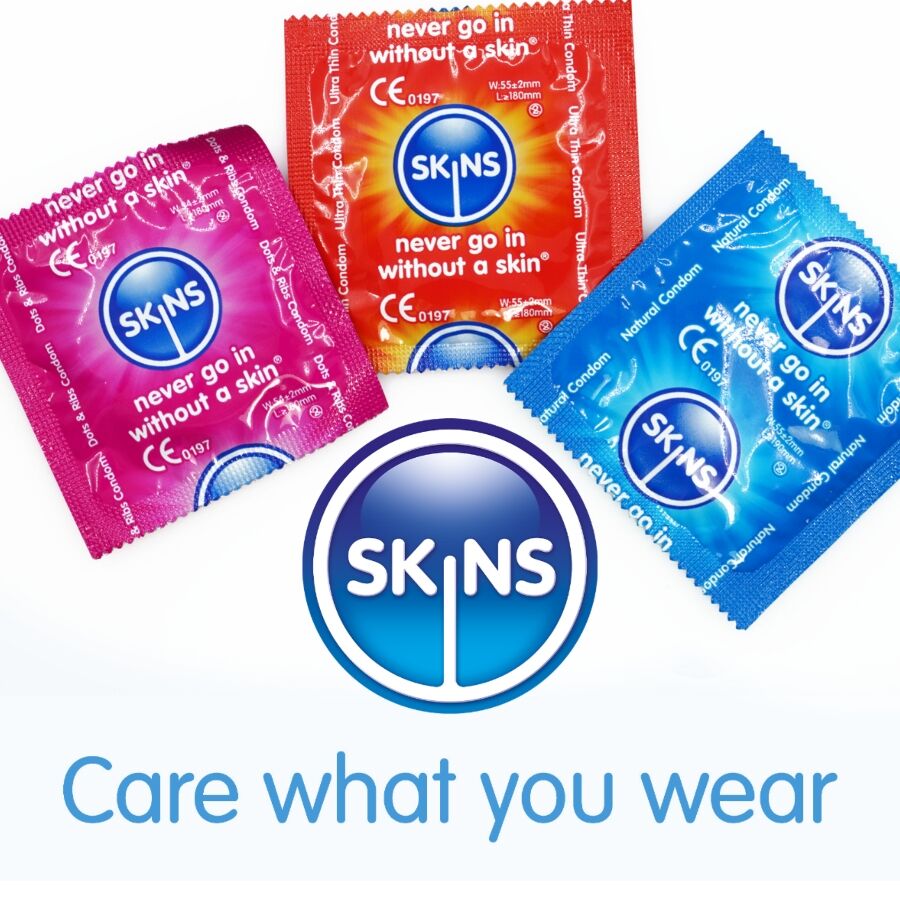 SKINS - CONFEZIONE ASSORTITA DI PREMIUM CONSERVANTI 16 PEZZI