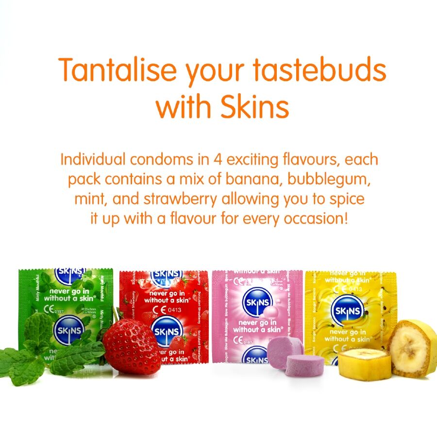 SKINS - PRESERVATIVI MULTIGUSTO PREMIUM CONFEZIONE DA 8