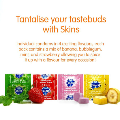 SKINS - PRESERVATIVI MULTIGUSTO PREMIUM CONFEZIONE DA 8