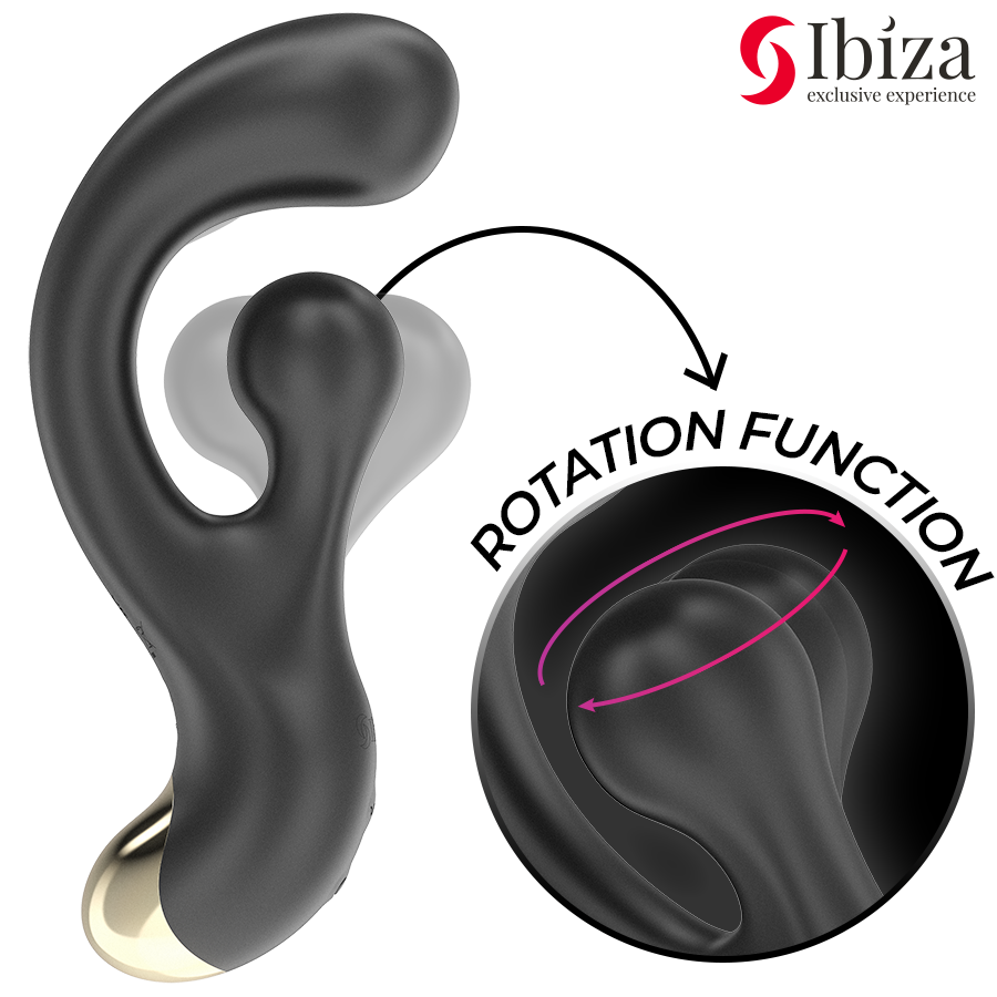 IBIZA - STIMOLATORE VIBRANTE E ROTANTE