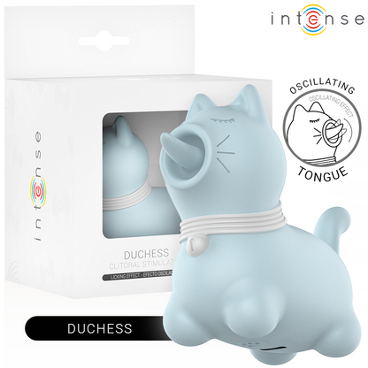 INTENSE - STIMOLATORE DUCHESS CON LINGUA ROTANTE 360º BLU