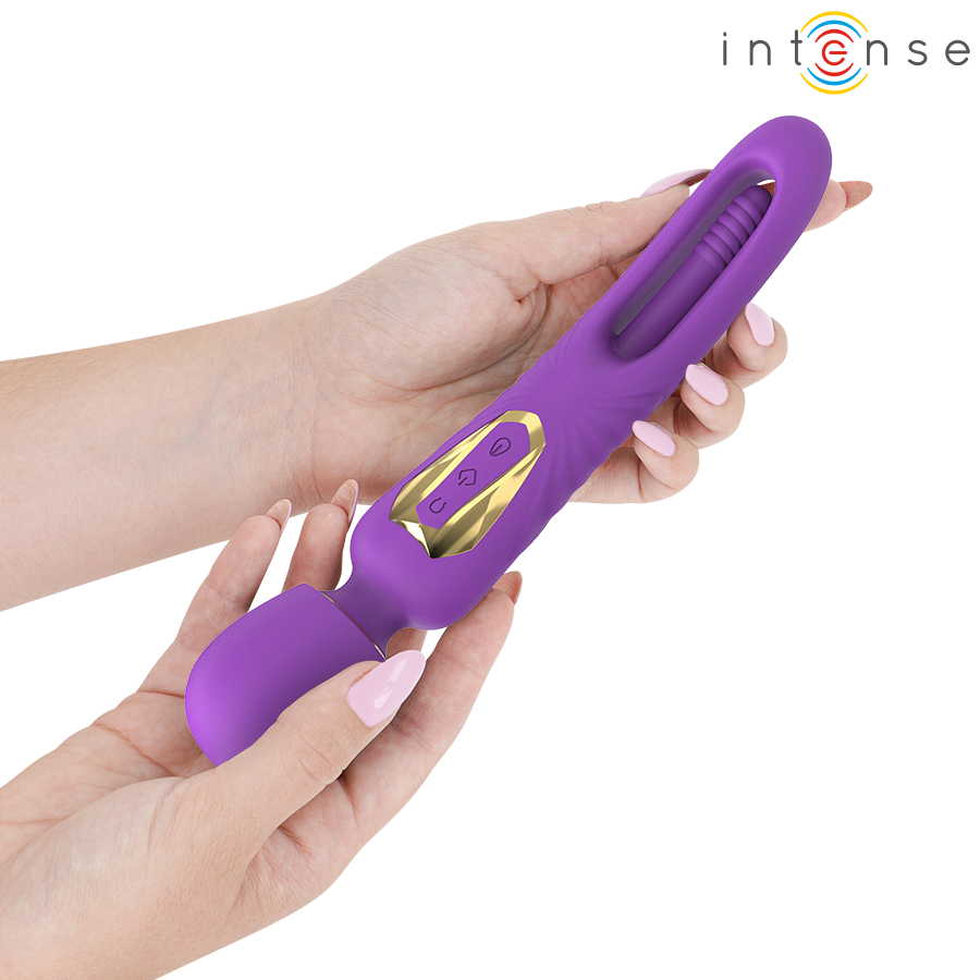 INTENSE - BACCHETTA VIBRANTE CHRISTY CON LINGUA MOBILE