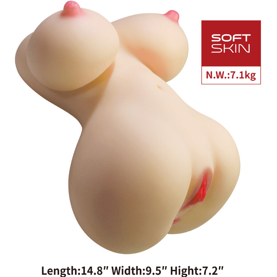 CRAZY BULL - FIONA TORSO FEMMINILE REALISTICO VAGINA E ANALE 7,1 KG