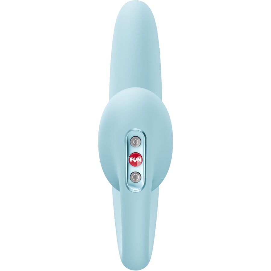 FUN FACTORY - VIBRATORE A DOPPIO IMPULSO D'ARIA INSERIBILE CRESCENDO BLU GHIACCIO