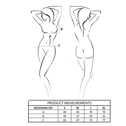 PASSION - BELISSANA REGGISENO + PERIZOMA NERO S/M