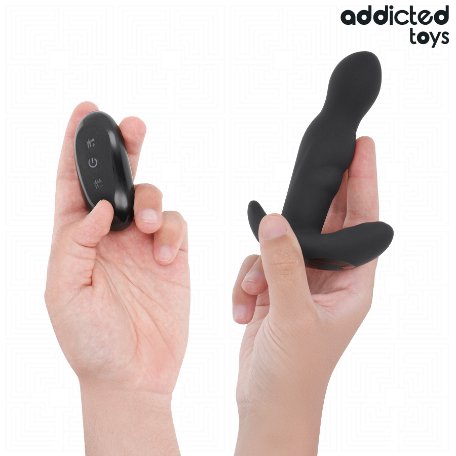 ADDICTED TOYS - TAPPO ANALE ROTANTE E VIBRANTE CON TELECOMANDO