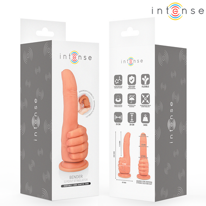 INTENSE - BENDER STIMOLATORE PUNTO G FLESSIBILE MANO 11,3 CM