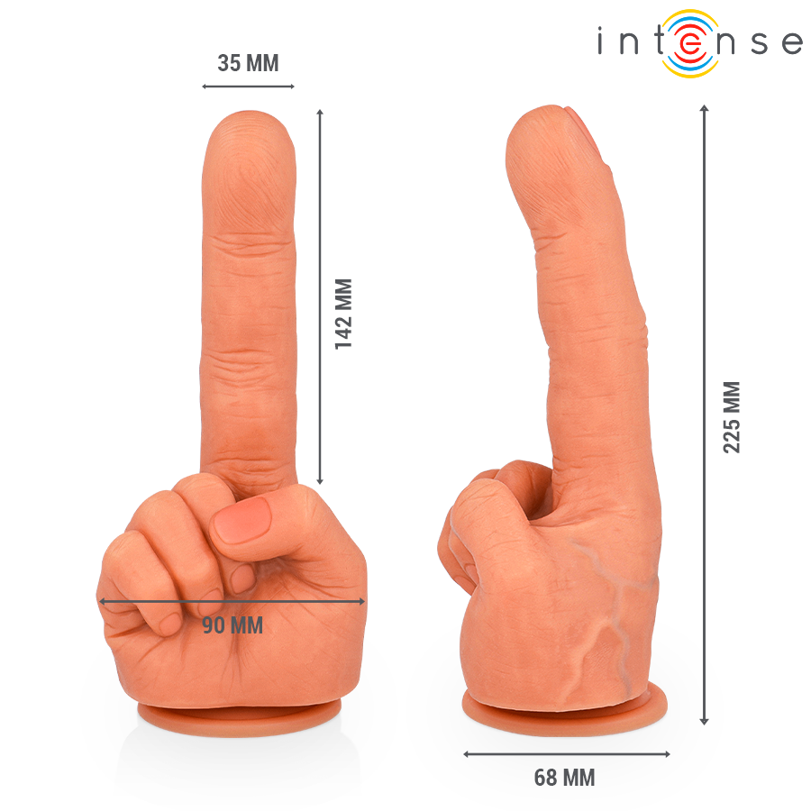 INTENSE - HUBERT STIMOLATORE PUNTO G FLESSIBILE MANO 14,2 CM