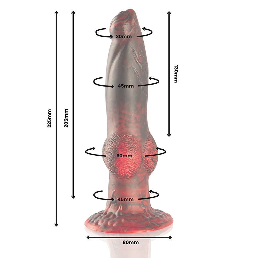 EPIC - PROMETHEUS DILDO TITAN IN FIAMME TELECOMANDO RICARICABILE