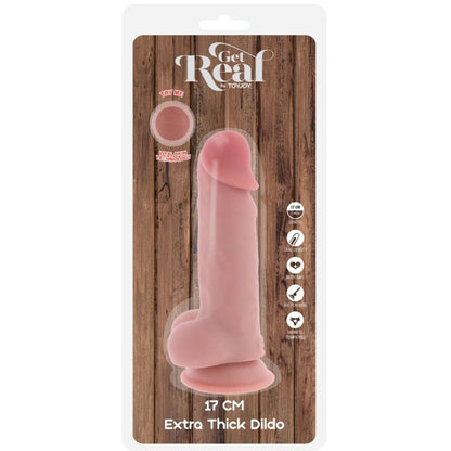 GET REAL - PENE REALISTICO DELUXE CON TESTICOLI EXTRA SPESSI 17 CM
