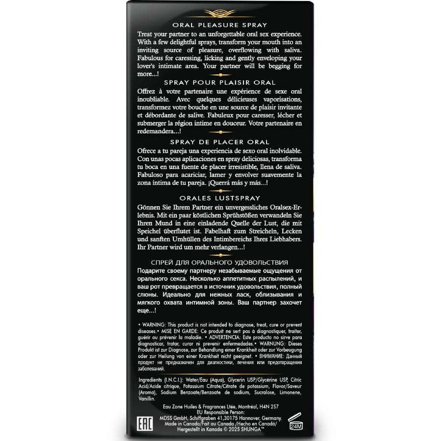 SHUNGA - WAVES PLEASURE SPRAY ORALE SEDUCENTE FRUTTI ESOTICI 20 ML