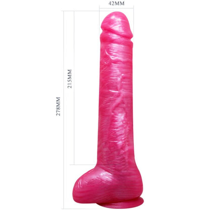 BAILE - DONG DILDO ROSA REALISTICO CON VENTOSA