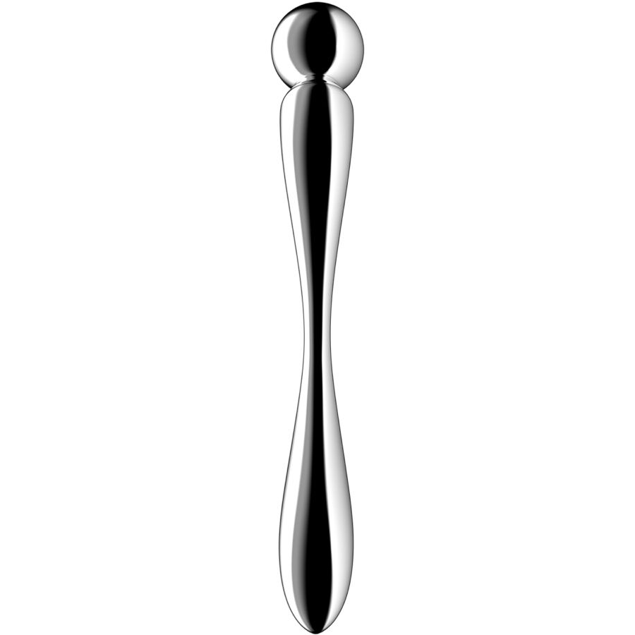 SATISFYER - DILDO A DOPPIA ESTREMITÀ IN ACCIAIO INOX STAR FORCE 2