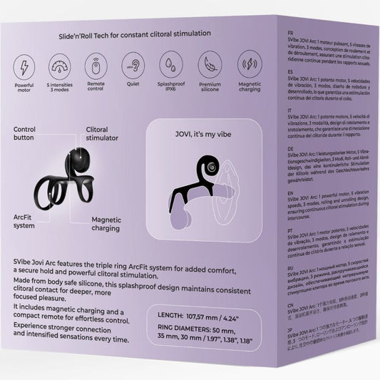 SNAIL VIBE - JOVI ARC COUPLE RING TELECOMANDO NERO