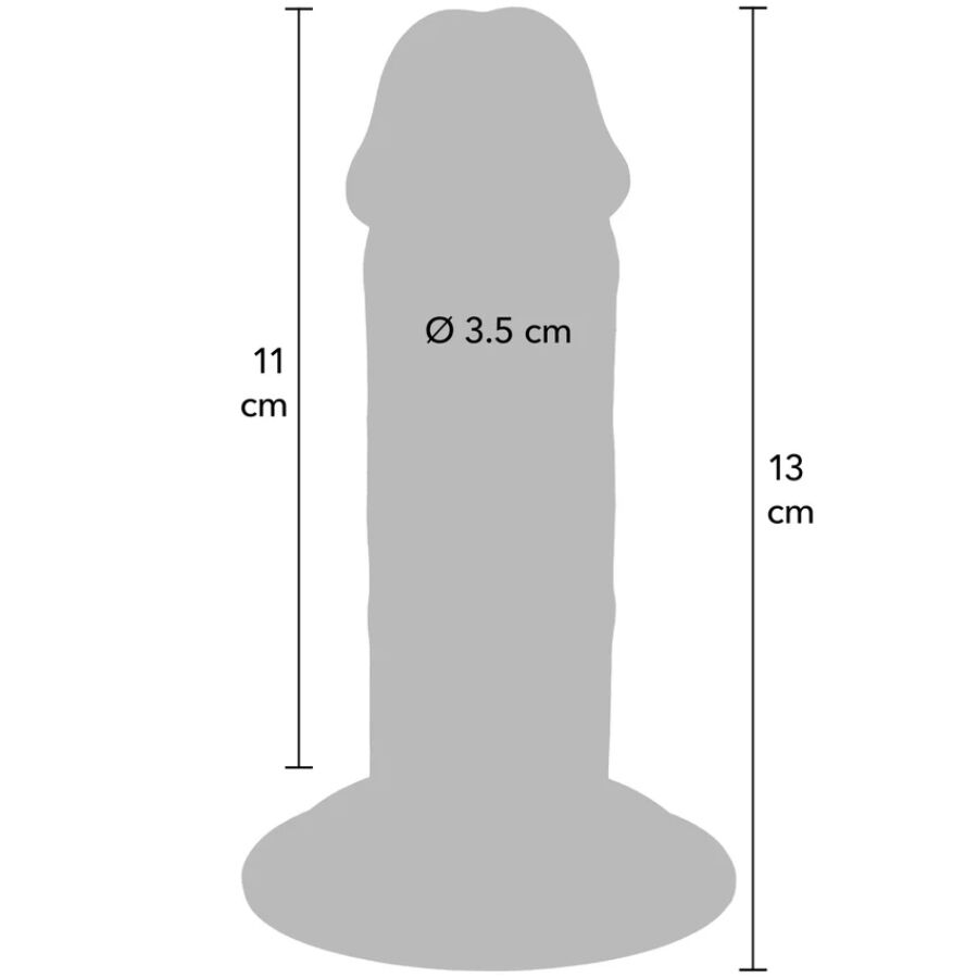 GET REAL - DONG DELUXE IN TPE A DOPPIA DENSITÀ 13 CM