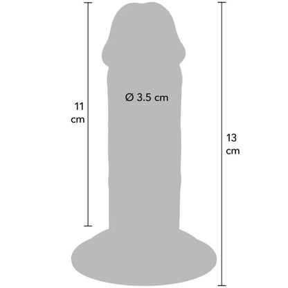 GET REAL - DONG DELUXE IN TPE A DOPPIA DENSITÀ 13 CM