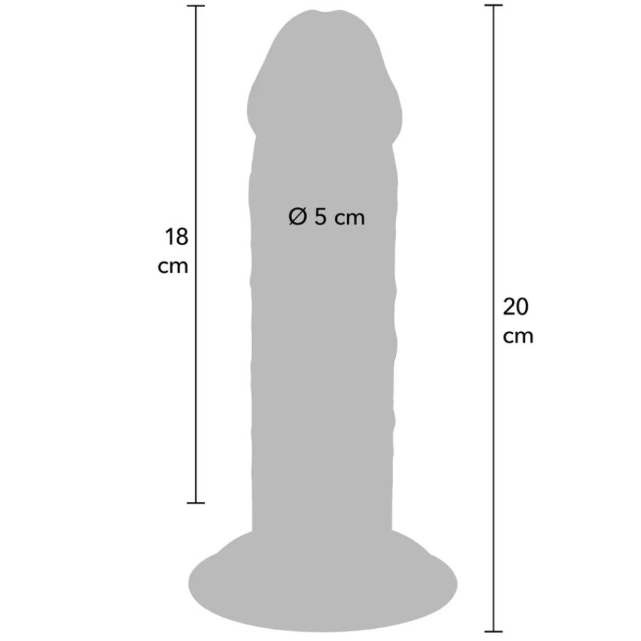 GET REAL - DONG DELUXE IN TPE A DOPPIA DENSITÀ 20 CM