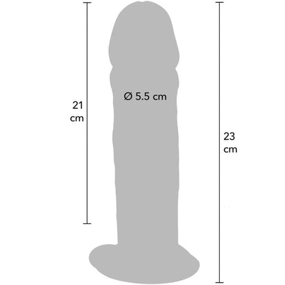 GET REAL - DONG DELUXE IN TPE A DOPPIA DENSITÀ 23 CM