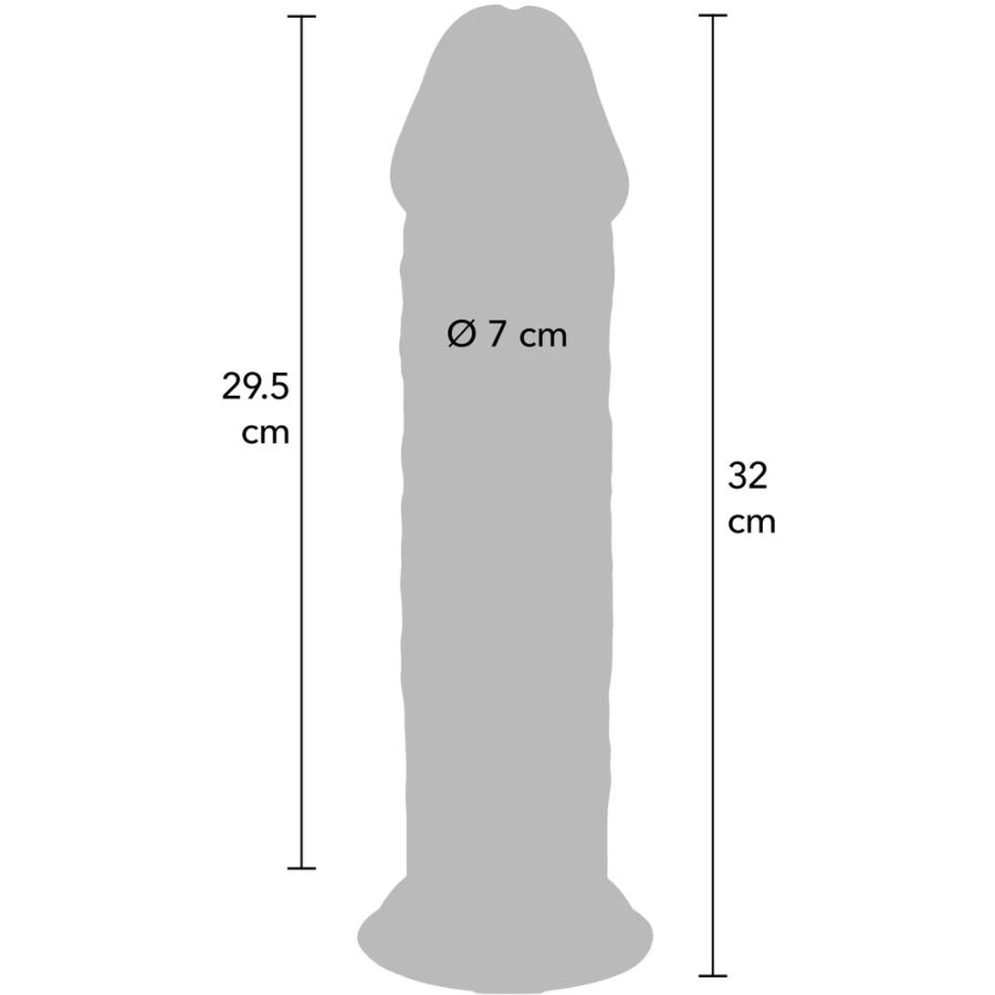 GET REAL - DONG DELUXE IN TPE A DOPPIA DENSITÀ 32 CM