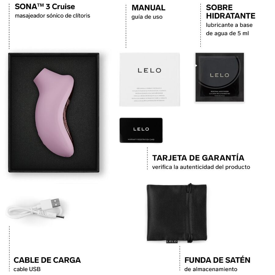 LELO - SONA 3 CRUISE MASSAGGIATORE CLITORIDEO SONICO NERO