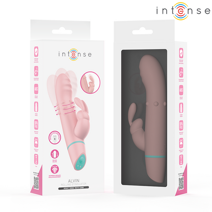 INTENSE - STIMOLATORE E VIBRATORE ROTANTE ALVIN RABBIT + OSCILLANTE