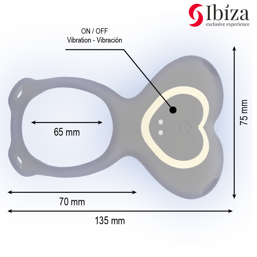 IBIZA - VIBRATORE DI COPPIA CON TELECOMANDO A CUORE
