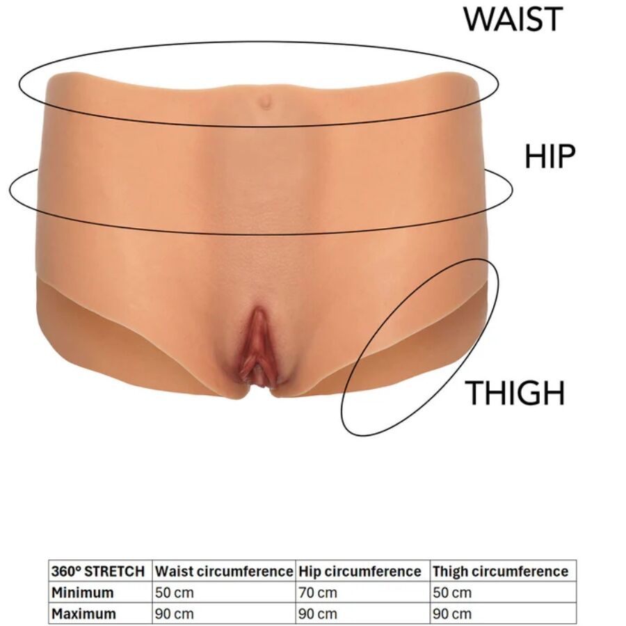 DESIDERIO NASCOSTO - ALTER EGO APERTO VAGINA E CULO SLIP VITA MEDIA CARNE