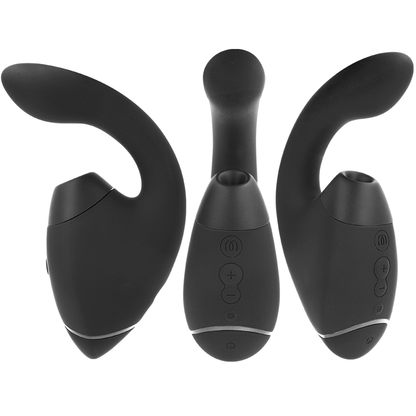 WOMANIZER - DUO NEXT STIMOLATORE DOPPIO CLITORIDEO E PUNTO G NERO