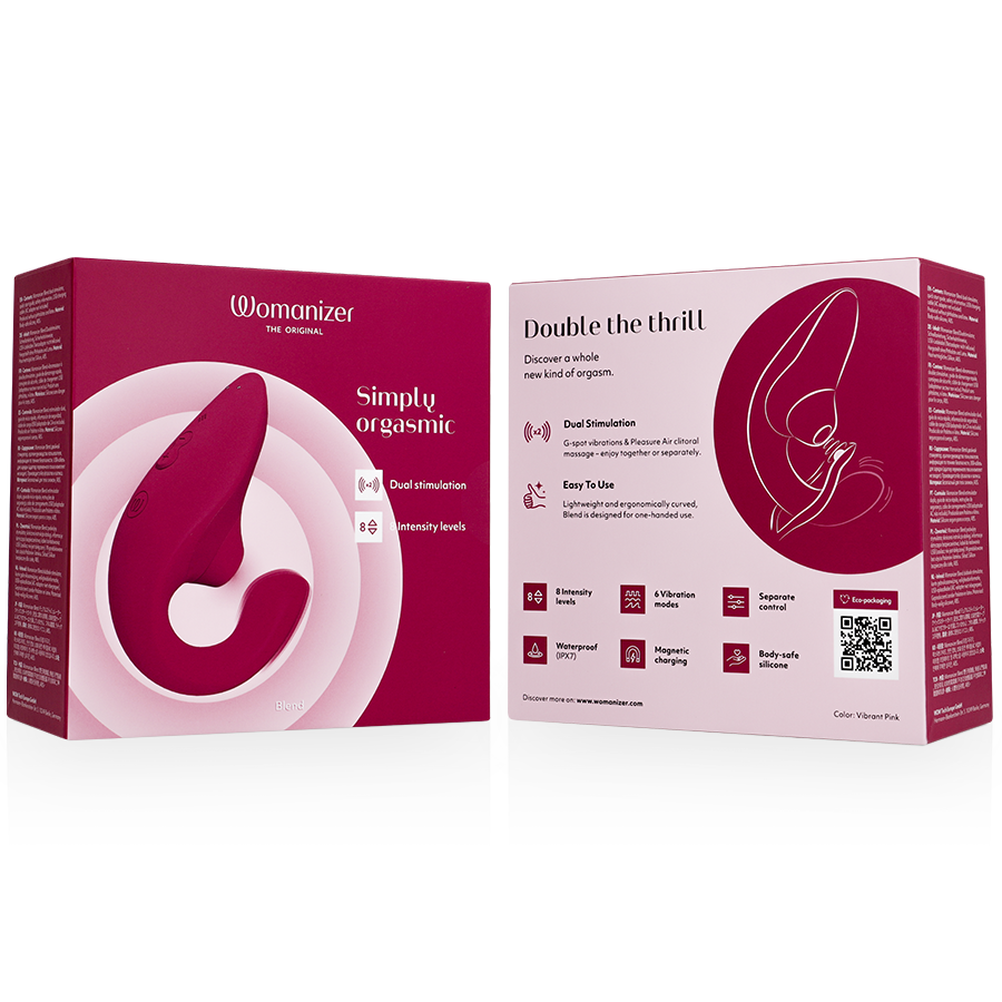 WOMANIZER - VIBRATORE STIMOLATORE CONIGLIO BLEND ROSA VIBRANTE
