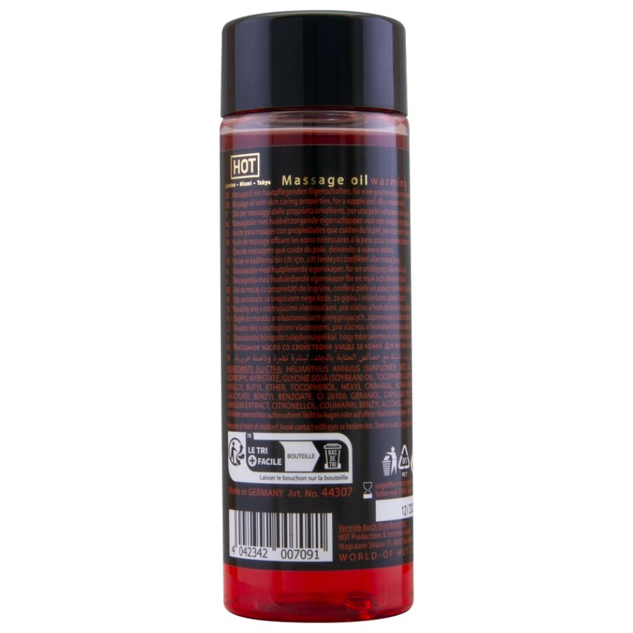 HOT - OLIO DA MASSAGGIO RISCALDANTE 100 ML