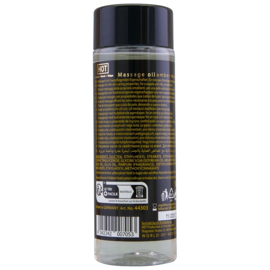 HOT - OLIO DA MASSAGGIO AMBRA E MUSCHIO 100 ML