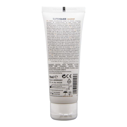 HOT - SUPERGLIDE LUBRIFICANTE COMMESTIBILI A BASE D'ACQUA DI COCCO 75 ML