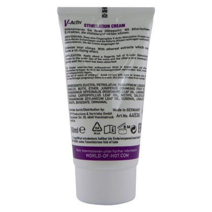HOT - V-ACTIV CREMA STIMOLANTE DONNA 50 ML
