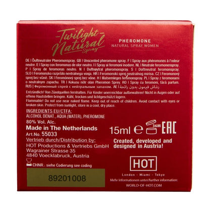 HOT - TWILIGHT PHEROMONE NATURALE DONNA 15 ML