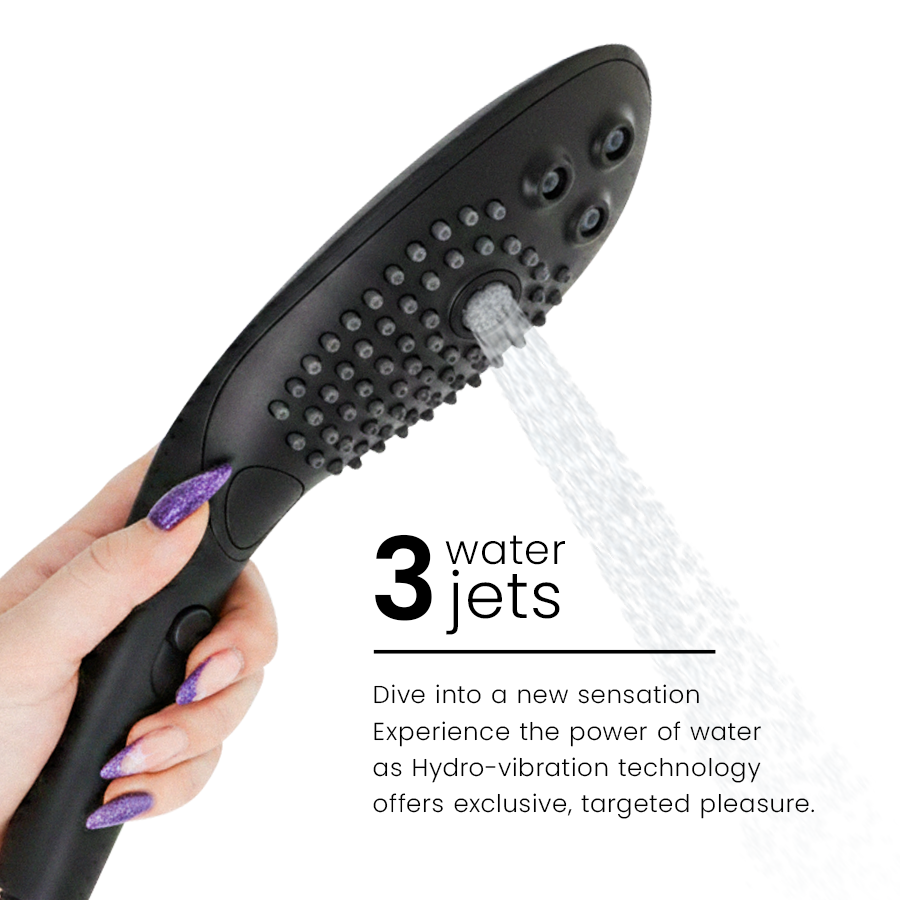 WOMANIZER - SOFFIONE DOCCIA STIMOLANTE CLITORIDEO WAVE NERO