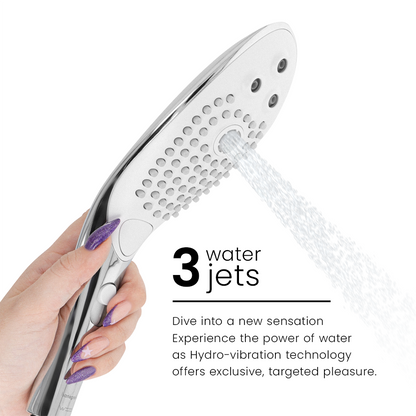 WOMANIZER - SOFFIONE DOCCIA STIMOLANTE CLITORIDEO WAVE CROMATO