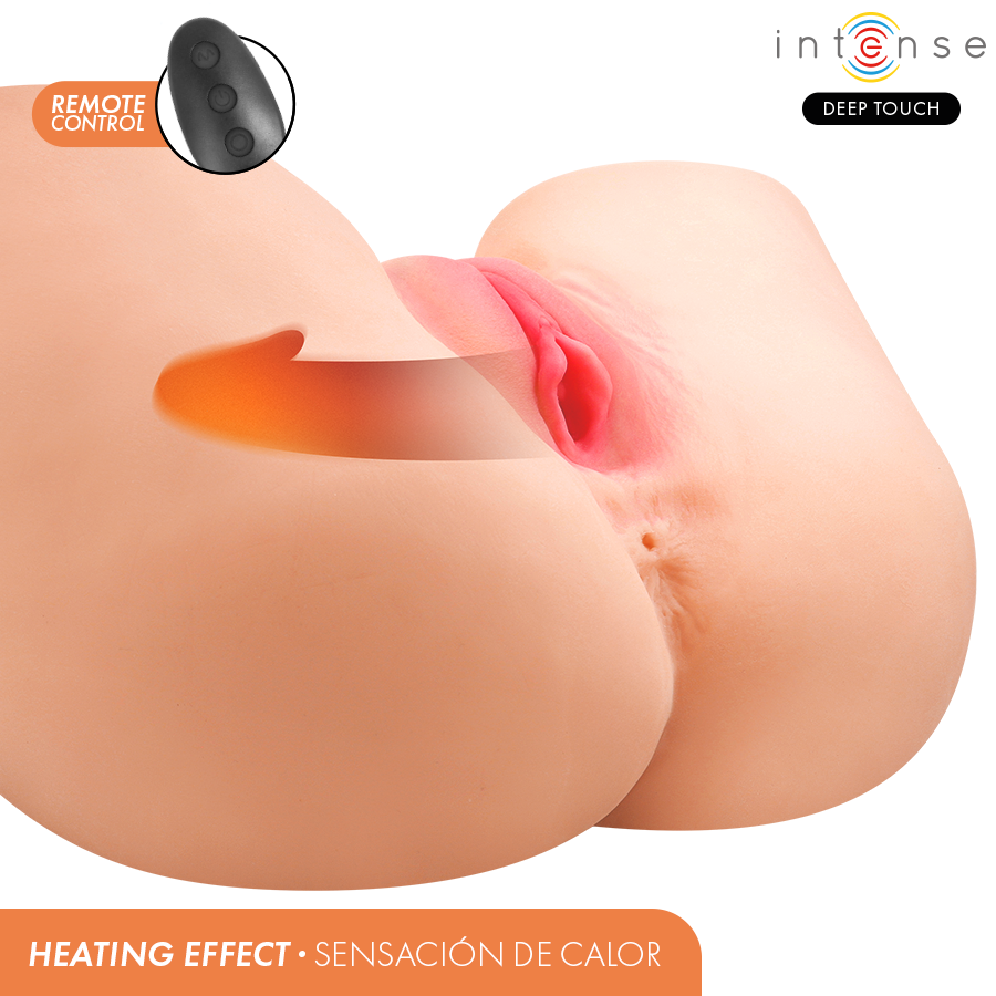 INTENSE DEEP TOUCH - JULIA MASTURBATORE VAGINALE CON ASPIRAZIONE, CALORE, VIBRAZIONE ED EFFETTI VOCALI CON TELECOMANDO 9 KG