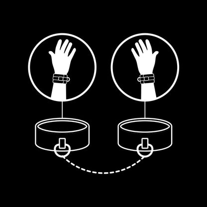 FETISH SUBMISSIVE - MANETTE IN PELLE VEGANA CON FODERA IN NOPRENE
