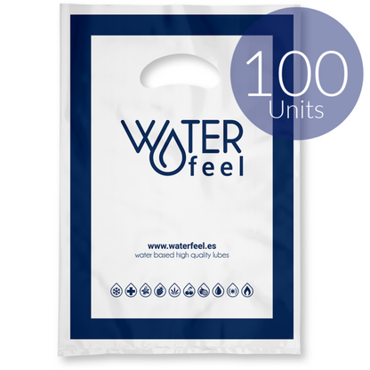 WATERFEEL - 100 SACCHETTI PICCOLI IN PLASTICA 25 X 35 CM